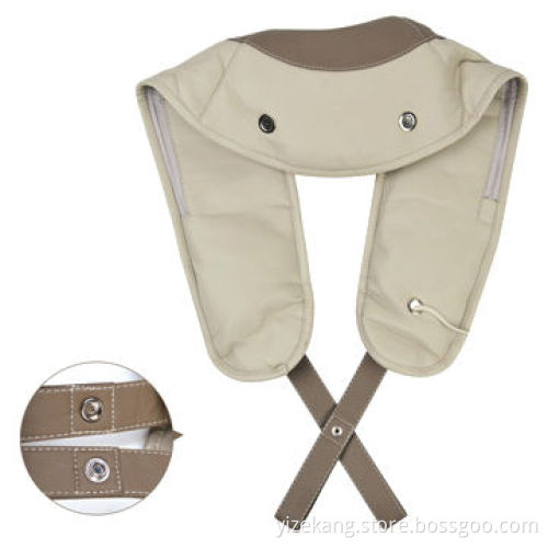 Electric neck and shoulder massager with tapping